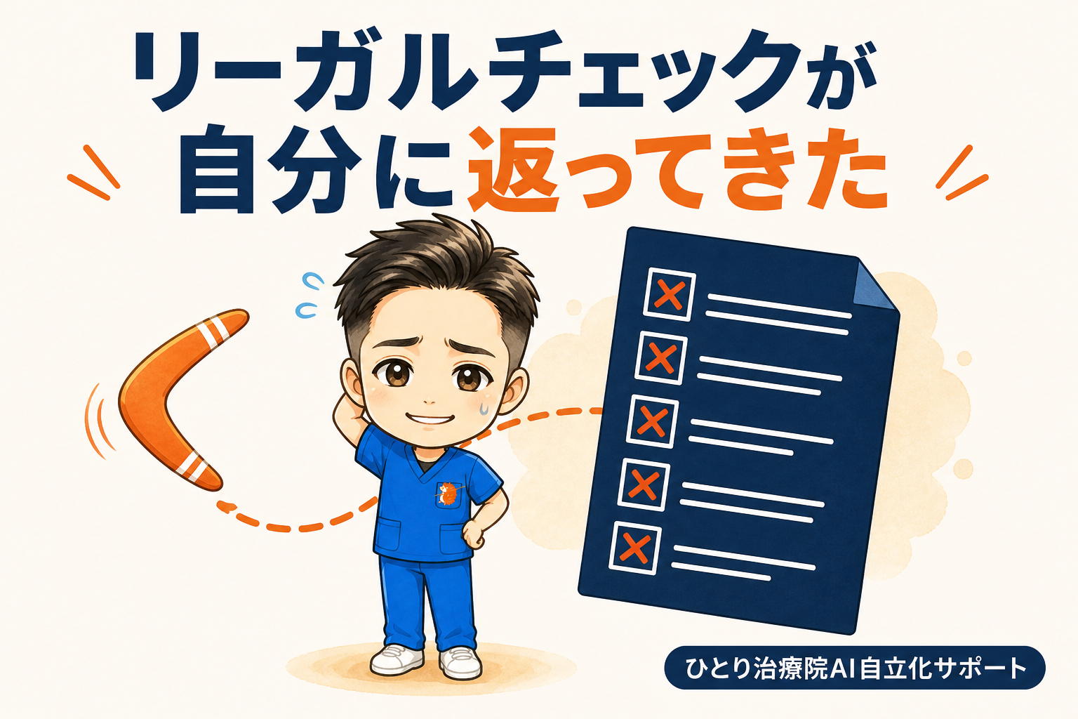 【自爆】「リーガルチェック」を売った僕が、自分の院名でアウトを出しました｜十年ぶりに屋号を戻します