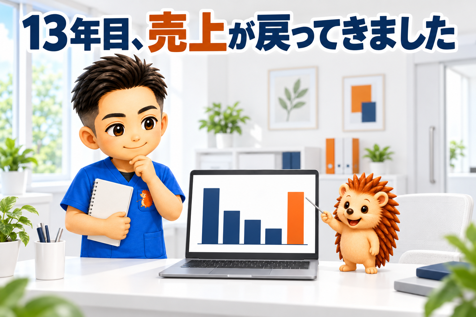 13年目、売上が戻ってきました