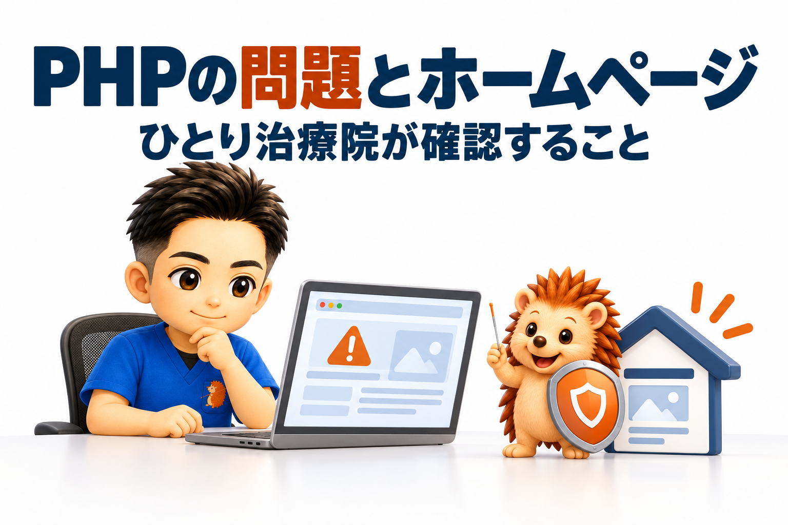 PHPの問題とホームページ|ひとり治療院が確認すること